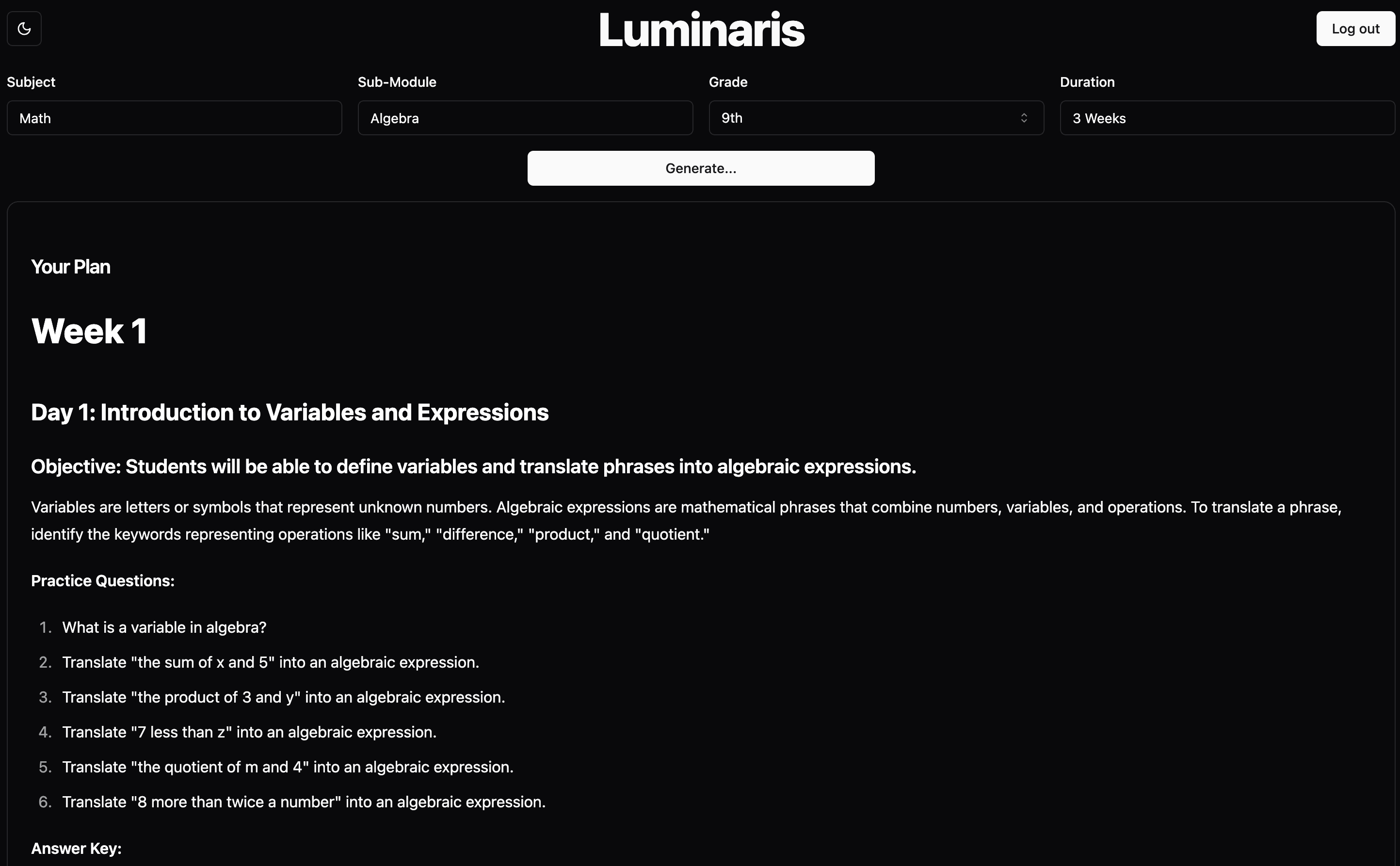 Luminaris